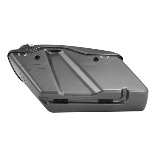 HR3 Charcoal Pearl Hard Saddlebags Compatible with 2015 Street Glide Special FLHXS (Replace for OEM) Fit for 2014-2023 Harley Touring Models - color: Charcoal Pearl