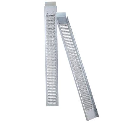 Loading Ramps, 960lbs Capacity Loading Ramps for Pickup Trucks, Steel Motorcycle Ramp, Dirt Bike Ramp for Truck, Lawn Mower, Snowblower, ATV, Quad, Pack of 2,with 4pcs Pedal (77" L) - size: 77" L