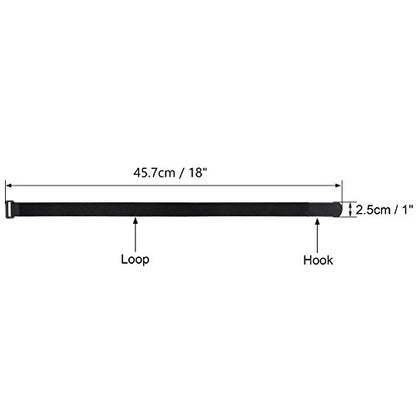 12 Pack 1 x 18 Inches Hook and Loop Reusable Fastening Cable Tie Down Straps by Wisdompro - Reusable, Durable Functional Cinch Strap to Keep Your Home, Office, Workspace from Tangled Messes of Cords - size: 1 x 18 Inch, 12 Pack