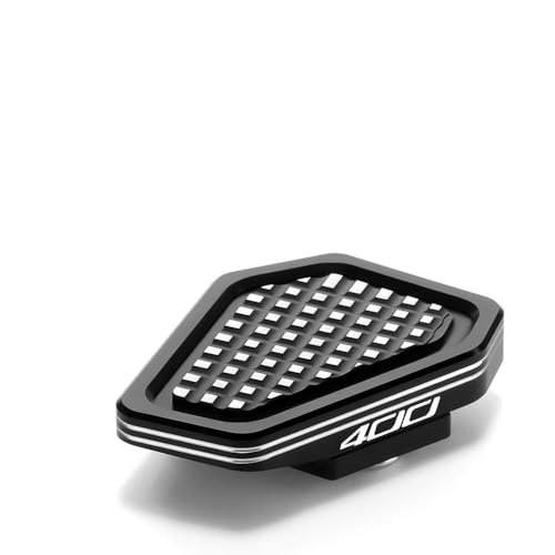 Modeer Motorcycle Widening Foot Brake Pedal Extension Compatible with Ninja 400 (2018-2024) Enlarge Anti-Slip Peg Extender Plate ninja400 Accessories (black) - color: black, size: Ninja 400