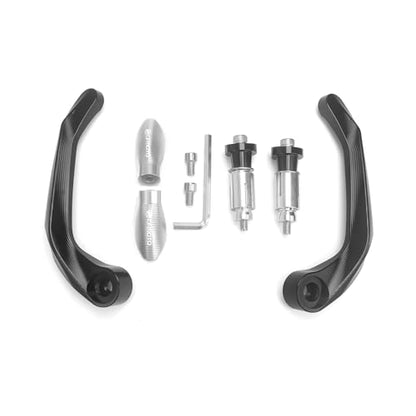 Motorycle Brake Clutch Lever Handguards Protector for CFMOTO 450SS 450NK 250SR 7/8'' Handlebar CNC Aluminum Hand Guards (Chrome) - color: Chrome