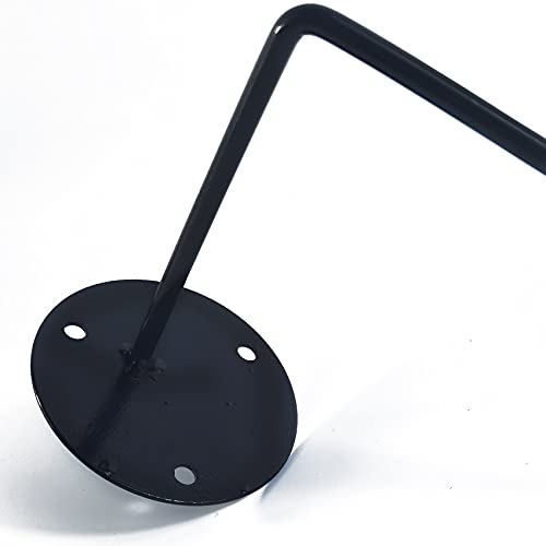 YOOHUA 3PCS Helmet Holder Rack Hook Helmets Stand Wall Mount Jacket Hanger Motorcycle Accessories, Black