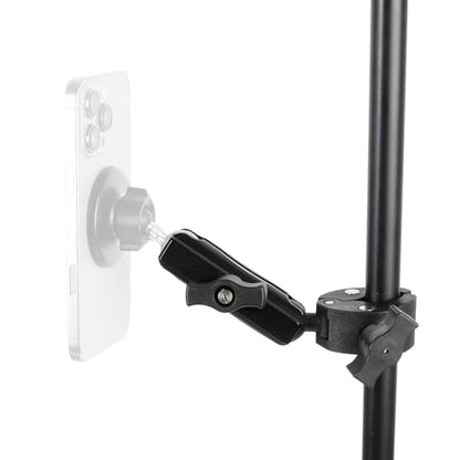 1" Ball Adapter for Handlebar Clamp Mount Base with 3.54" Double Socket Arm, Compatible with RAM B Size Mounts & Bike Motorcycle Phone Mount Holder (Handlebar Clamp w 3.54” Arm) - style: Handlebar Clamp Base With 3.54" Arm