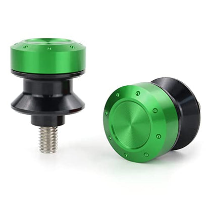 M8 Swing Arm Spools Sliders Compatible with Bandit Z800,ZX-10R/25R,Ninja 400R, RC51, Z650,Z800,Z900,GSX-R 600/750/1000, Universal Motorcycle Swing Arm Stand Swing Arm Bobbins - color: Green, size: M8X35