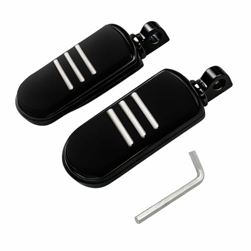 Motorcycle Highway Pegs Passenger StreamLiner Footpegs Male Mount Foot Rest Pedal Fit Harley Touring Street Glide Road King Road Electra Glide Sportster Dyna Softail - style: Sytle C-Black