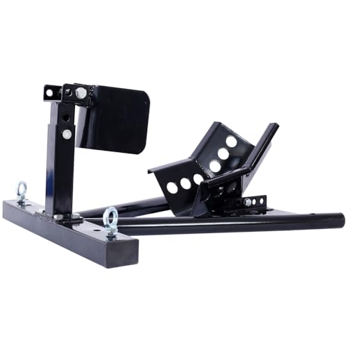 Motorcycle Front Tire Chock for 17-21" Wheels Steel Locking Stand