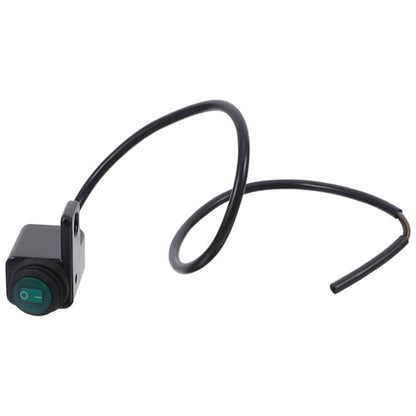 Waterproof Motorcycle Handlebar Switch Black Push Button Alloy Fog Light Control for Headlight and Spotlights, Handlebar Control Switch for Motorcycles and Scooters, Sturdy