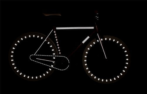 RydeSafe Reflective Decals - Hexagon Kit - Large - color: Black
