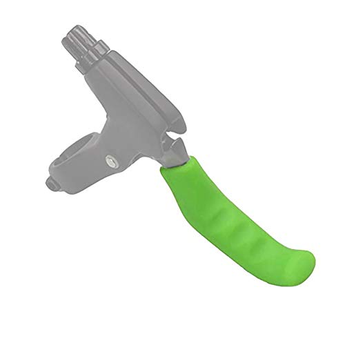 4 Pcs Bicycle Brake Levers Sleeve Silicone Gel Anti-Slip Brake Handle Protection Cover 2 Pair (Green) - color: Green