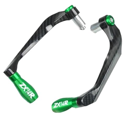 Motorcycle Handlebar Protector,Bar Ends Handguards,Clutch Brake Levers Guard,Replacement Accessories, for Kawasaki ZX14 ZX14R ZX 14R ZX-14R(Green)