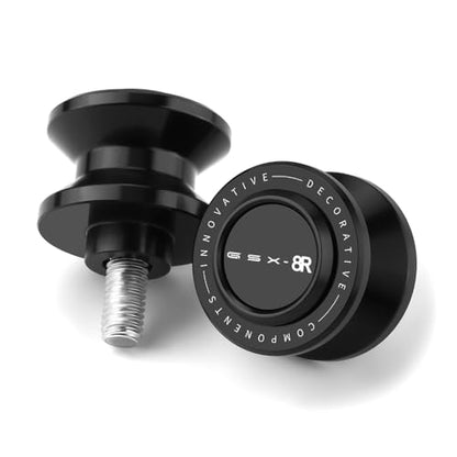 Motorcycle Swingarm Spools Slider Compatible With S.uzuki GSX-8R 2024 2025 | Swing Arm Stand Screws Bobbins GSX8R GSX 8R Accessories (black) - color: black