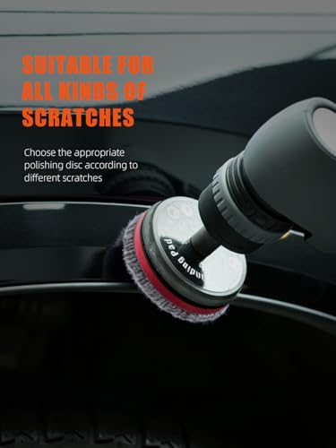 SPTA 2" Microfiber Cutting Pads 10 Pack, Heavy Cutting and Polishing, Microfiber Finishing Disc for Waxing and Polishing&Scratch and Vortex Removal Pad, Ultrafine Fiber Pad - color: 2 Inch Sets