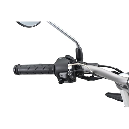 Daytona USB Motorcycle Handlebar Charger, USB-A QC 3.0 + USB-C PD 30W, Dual Port 60W, IPX6 Waterproof, 22.2/25.4mm Clamp, Ignition Triggered, Relay Included