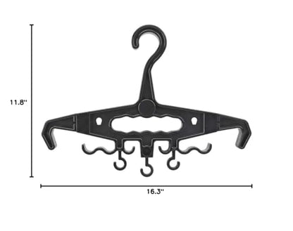 YOZWOO Sturdy Hanger Heavy Duty Standard Hanger Load Capacity Durable High Impact Resin for Body Armor Sturdy Police Military Gear Scuba Survival Equipment (Black) - color: Black