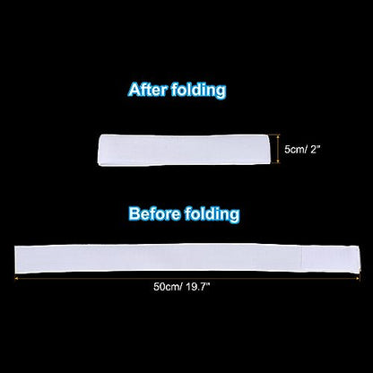PATIKIL Boot Straps, 2 Pack Elastic Polyester Trousers Blouses Ankle Straps Pants Leg Bands with Hook and Loop for Hiking, Fishing, Hunting, 20", White - color: White, size: 20"