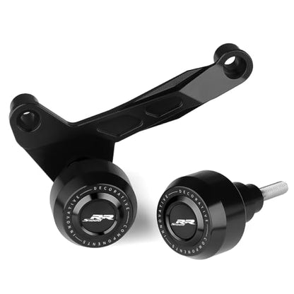 Motorcycle Frame Sliders Falling Protection CNC Compatible with S1000RR 2025 2024 2023 Crash Protector Pad Engine Fairing Guards S 1000 RR S1KRR S1000 RR S 1000RR S1000RR Accessories (Black) - color: black