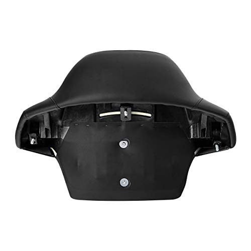C.C. RIDER Wrap Around King Tour Trunk Backrest fit for Harley Touring Road King Street Glide Road Glide Electra Glide 2014-2024 - color: Passenger Backrest 23#Black+Blue