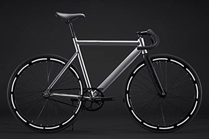 14pcs High Visibility Warning Reflective Stripes Rim Stickers Bike Bicycle Kit Decals Black Reflector Highly Night Safety Sign Visibility Universal Self - Adhesive D 54