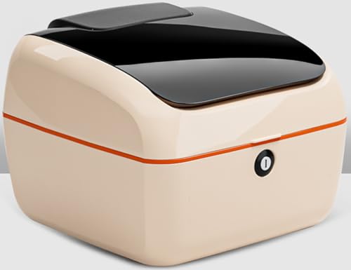 Motorbike Top Cases, Top Box for Motorcycle Trunk Box with Lock for Storage Helmet, Luggage Box for Motorcycle Scooter Moped,Brown - color: Brown
