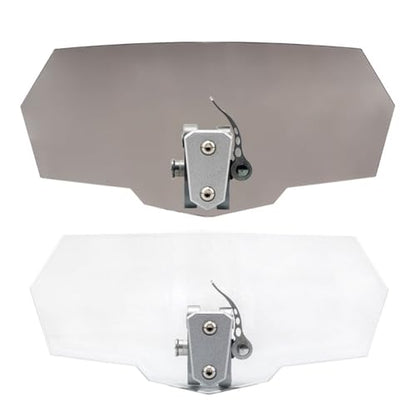 Fairing Windscreen Motorcycle Extension Spoiler Windshield Adjustable Windscreen Wind Deflector Acrylic Aluminum Alloy