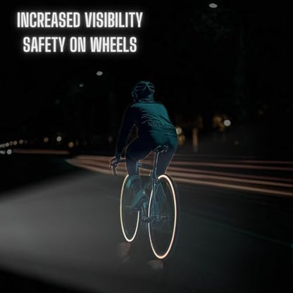 customTAYLOR33 Green High Intensity Grade Reflective Copyrighted Safety Rim Tapes - (Must Select Your Rim Size) (14" (TIRE Size, for Small Bicycles/eBikes)) - size: 14" (TIRE Size, FOR Small Bicycles/eBikes)