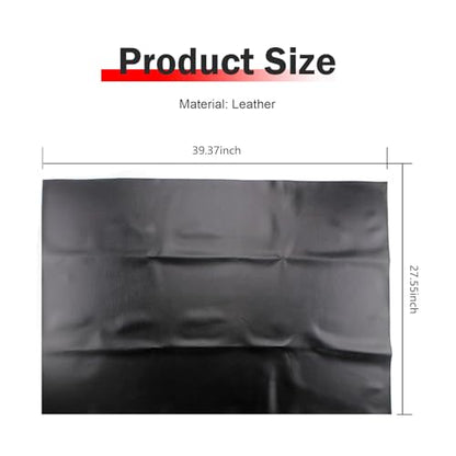 Motorcycle Seat Cover, Waterproof Sun Resistant Seat Protector, High-elasticity Anti-scratch PVC Leather Cover, DIY Modification Accessory for ATV Scooter Moped Mini Bike (Black)