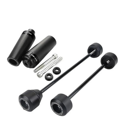 Motorcycle Falling Protection Axle Fork Wheel Crash Sliders for Ya&maha MT-09 FZ-09 MT09 FZ09 MT FZ 09 2014-2016 Frame Slider Anti-Fall Balls - color: Set Sliders Black