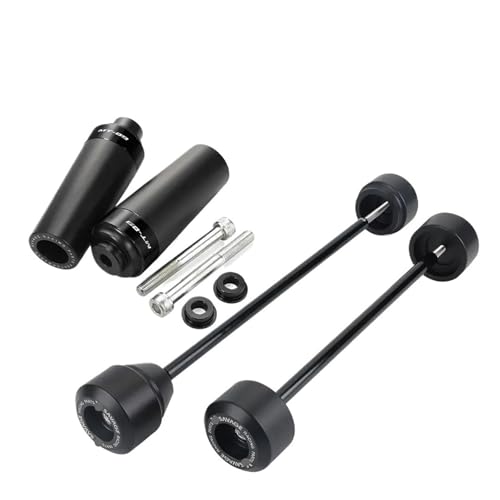 Motorcycle Falling Protection Axle Fork Wheel Crash Sliders for Ya&maha MT-09 FZ-09 MT09 FZ09 MT FZ 09 2014-2016 Frame Slider Anti-Fall Balls - color: Set Sliders Black
