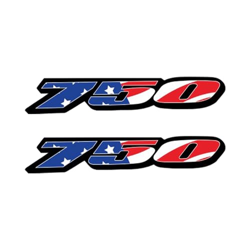 Awonderful Motorcycle Fairing Sticker Decal, Reflective Vinyl Decal for GSXR750 with Strong Stickiness 750 (Blue White Red) - color: Blue White Red