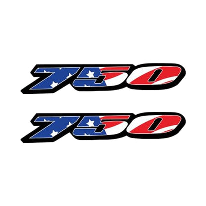 Awonderful Motorcycle Fairing Sticker Decal, Reflective Vinyl Decal for GSXR750 with Strong Stickiness 750 (Blue White Red) - color: Blue White Red