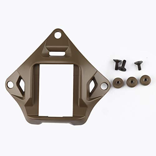 Tactical Helmet NVG Mount Shroud Steel Sports Camera Bracket Base for Fast Helmet - color: Tan