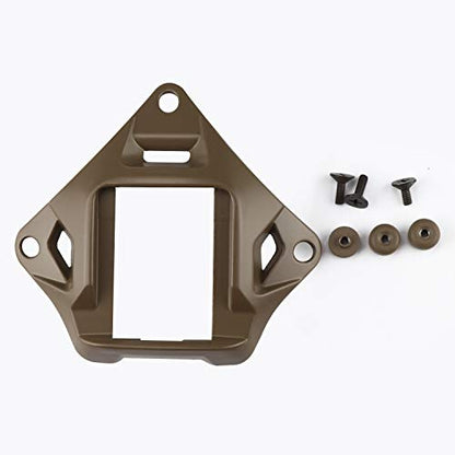 Tactical Helmet NVG Mount Shroud Steel Sports Camera Bracket Base for Fast Helmet - color: Tan