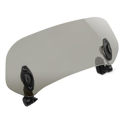 Kucehiup Motorcycle Windshield Extension 11.2 inches Windscreen Extender - style: Smoke-11.2 inches