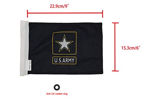 Durable Motorcycle Flag US Army Single Star 6 x 9 Inch - color: US ARMY Single Star, size: 6X9