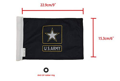 Durable Motorcycle Flag US Army Single Star 6 x 9 Inch - color: US ARMY Single Star, size: 6X9