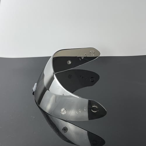 R1 Air Helmet Visor Replacement,Tinted Motorcycle Helmet Face shield Windshield lens for R1,R1 Air,R1 EVO,T520,ST1400,391 (Revo Clear Silver) - color: Revo Clear Silver