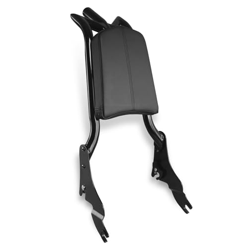 Adjustable Sissy Bar Passenger Detachable Backrest Fits for Harley Touring Street Glide Road Glide Road King Electra Glide 2009-2024 Gloss Black (09-24 M-Style) - color: 09-24 M-Style