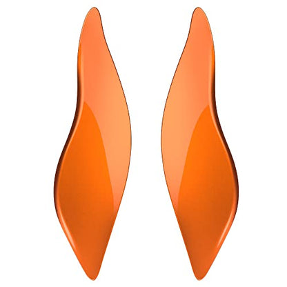 Advanblack Amber Whisky Side Wings Air Deflectors, Fairing Side Wing Windshield, Fairing Side Shield, Adjustable Wind Deflectors, Compatible for Harley Touring Street Electra Glide 2014-2023 - color: Amber Whisky