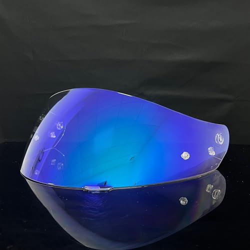 HJ-17 Helmet Visor Replacement,UV Protective Helmet Face Shield Compatible with CL-MAX II,IS-MAX BT,SY-MAX III,IS-MAX II,CL-MAX 3,C90,C91,C91N(Revo Clear Blue-Day&Night Use) - color: Revo Clear Blue-day&night Use