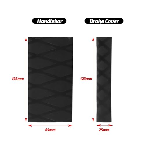 Non-Slip Rubber Grip Glove Motorcycle Handle Cover Universal Heat Shrinkable Grip Cover Sleeve Handlebar Covers Handlebars Grips - color: Handlebar-Red