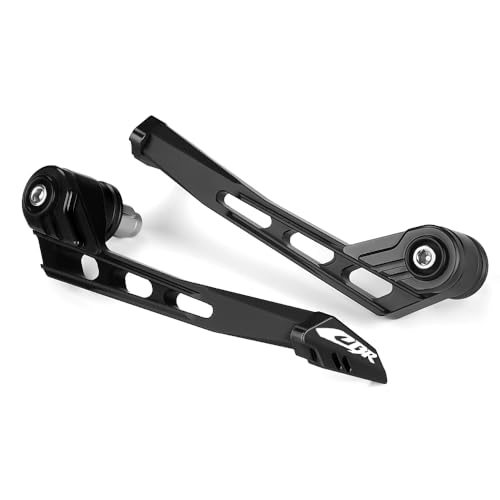 Motorcycle Brake Clutch Lever Guards Bar End Handguard Compatible with H.onda CBR 500R CBR600RR/CBR1000RR | Handlebar Protector CBR125/250R/300R Accessories (Black) - color: Black