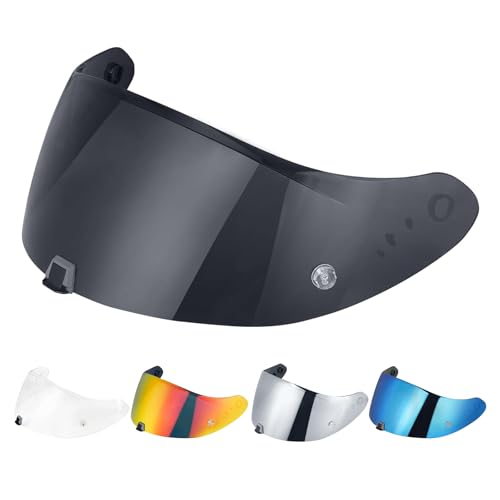 T520 Visor Full Face Helmet Shield Compatible with T520/ ST1400/ R1 Air Motorcycle Replacement Accessories (Black) - color: Black