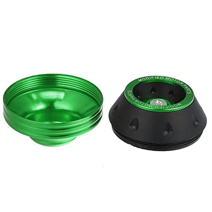 X AUTOHAUX Pair Motorcycle Wheel Front Fork Frame Sliders Falling Protector Green Universal - color: Green