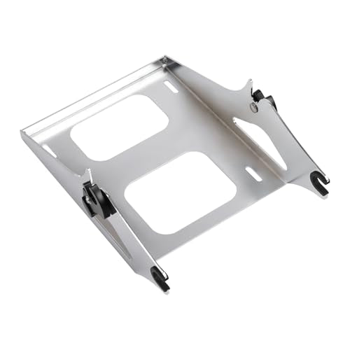 TCMT King Motorcycle Tour Trunk Backrest Speakers Chrome Mount Rack Fit For Harley 2014-2025 Touring CVO Road King Road Glide Street Glide Electra Glide Pack - color: Style A+Speakers#1+Chrome 2 Up Rack#1
