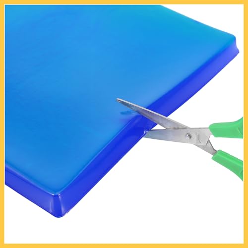 25x25x2cm Motorcycle Seat Gel Pad Shock Absorption Mat Comfortable Soft Cushion Blue Auto Replacement Parts
