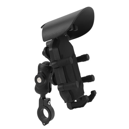 Motorcycle Phone Mount, Anti Shake Vibration Dampener High Speed Secure Lock Bike Phone Holder, Handlebar Mount with Adjustable Bracket and Anti Theft Design for
