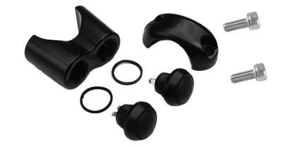 2 Buttons CNC Hand Control Momentary Switch Micro Switch, for 1 Inch 25mm Bars Handlebar Bobber Cafe Racer Chopper Universal - size: 1 Inch Black