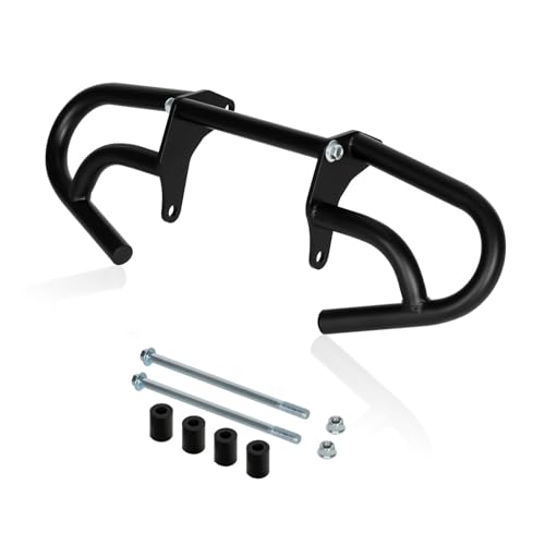 CRF300L/250L 21-25 Crash Bar Compatible with CRF300L 2021-2025 CRF250L 2022-2025 Motorcycle Engine Guard Highway Crash Bar Bumper Frame Falling Protector Steel Split Style (Black) - color: Black