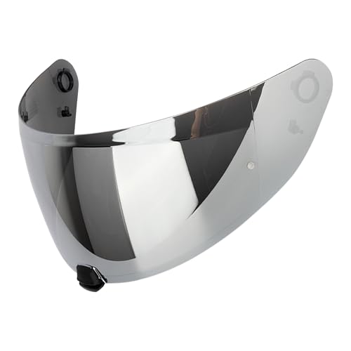 The Helmet Shop HJ-31 Silver Mirror Motorcycle Helmet Visor Fits HJC i10 & i70 - Replacement Shield | Optically Correct, UV Protected Polycarbonate Motorcycle Visor, Tool-Free Swap - color: Silver Mirror
