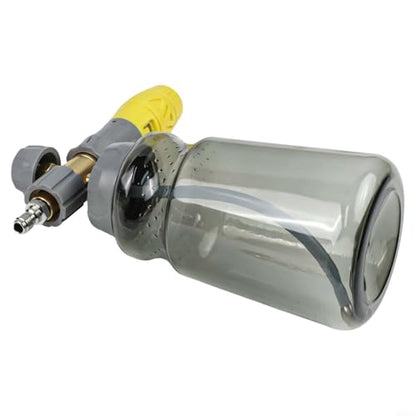 Dual Purpose Foam Spray Bottle 1000ml with Nozzle Connecting Rod for Car Wash Motorcycle Roof Driveway Cleaning(1set)